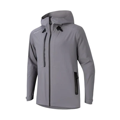 Anta Training Waterproof Windproof Breathable Hooded Jacket - Grey 952247612-3