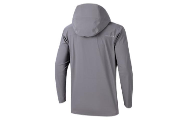 Lookbook 安踏防水防風透氣連帽外套 - 灰色 952247612-3