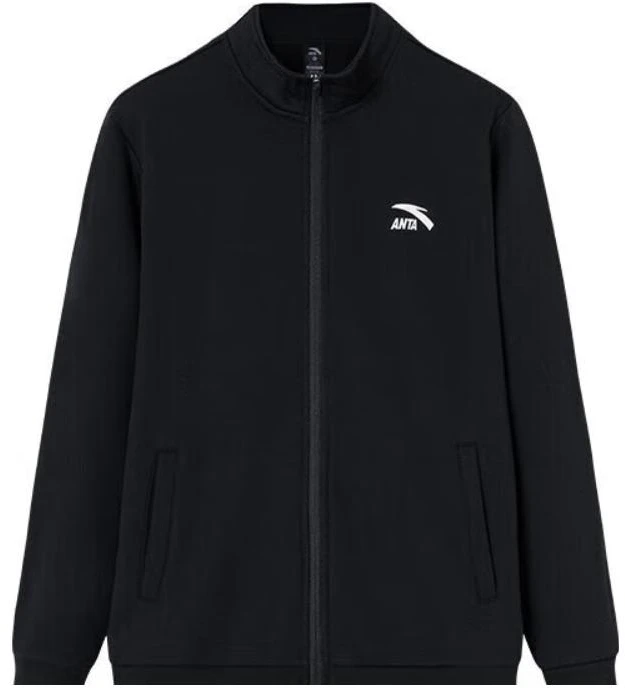 anta-training-zip-up-fleece-jacket-solid-black-952357702-3