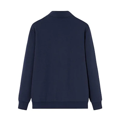 Anta Training Zip-Up Fleece Jacket Midnight Blue Casual Outerwear 952357702-2