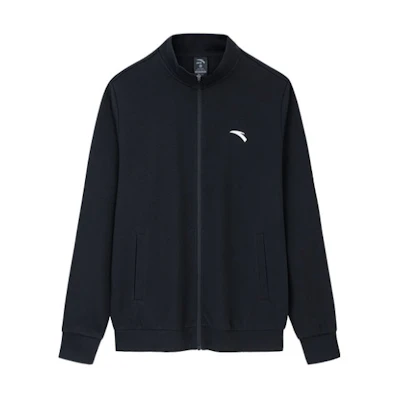 Anta Training Zip-Up Knit Sweatshirt - Basic Black 952357703-4