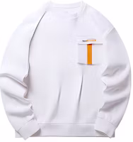 Anta Unisex Back Print Crewneck Long Sleeve Sweatshirt White 152218710-1 Anta Unisex Back Print Crewneck Long Sleeve Sweatshirt White 152218710-1