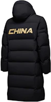 Lookbook Anta Unisex Black Water-Resistant Long Down Jacket - Thickened Casual Sportswear 452340107-1