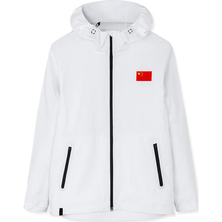 Anta Unisex Flag Print Hooded Jacket White 152250701-1
