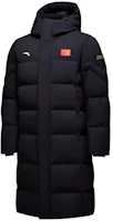 Order Anta Unisex Long Hooded Thick Down Jacket Black 462340107-1