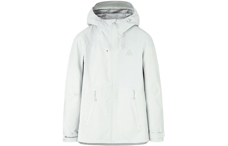 Anta Unisex Waterproof Windbreaker Jacket with Hoodie Light Turquoise. 952317602-1