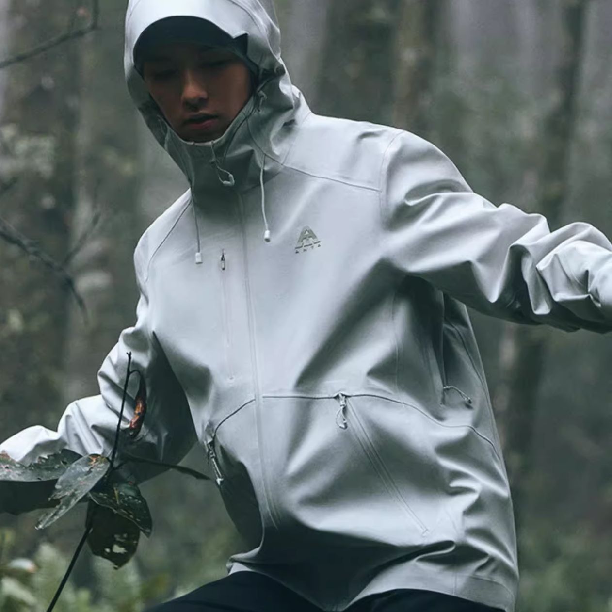 Purchase 안타 유니섹스 방수 후드 윈드브레이커 재킷 라이트 터쿼이즈. 952317602-1