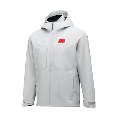 Anta Unisex Waterproof Windproof Outdoor Jacket with Hood and Zipper. 452440106-1