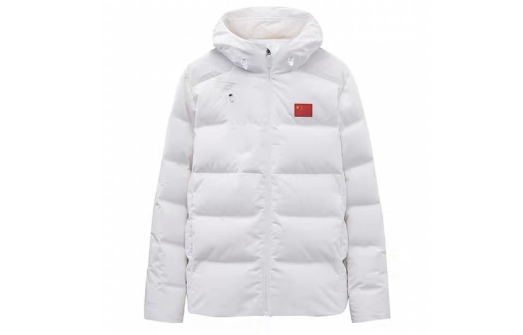 Anta Urban Series  White Zip-Up Hoodie Jacket with National Flag Design 152410907-1