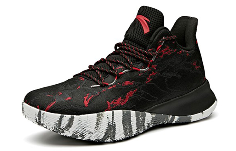 Lookbook Anta安踏 蝮蛇 低筒 實戰籃球鞋 男款 黑紅