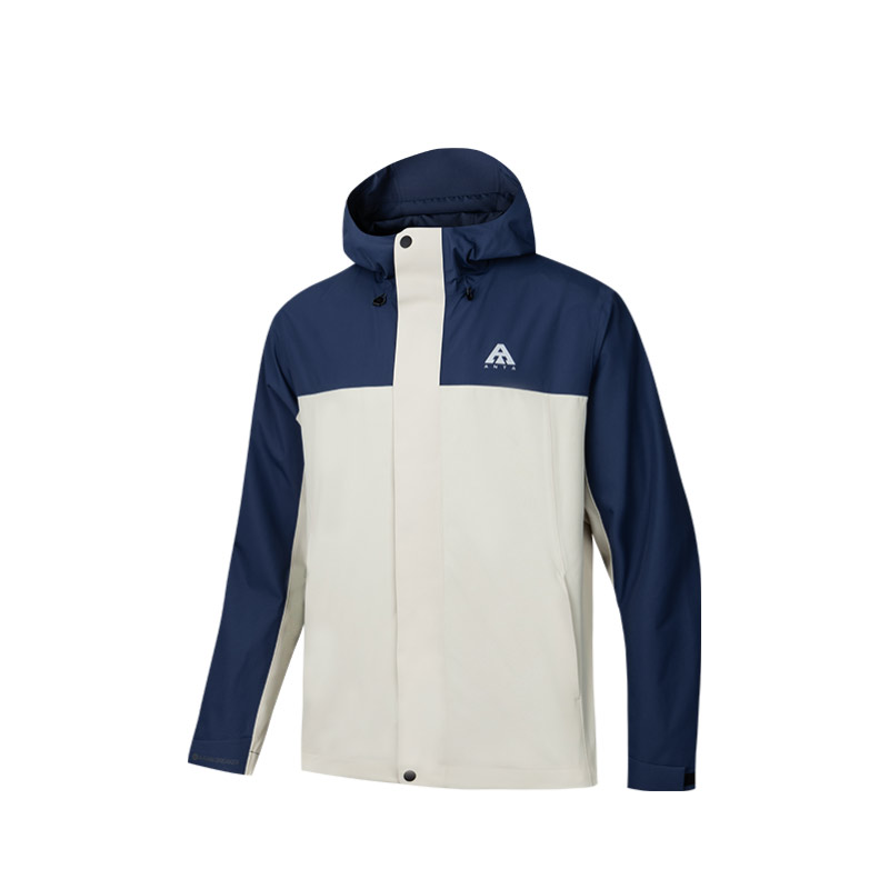 Anta Water Shell 20 Windproof Waterproof Outdoor Jacket - Blue/Grey 952437617-5