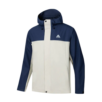 Anta Water Shell 20 Windproof Waterproof Outdoor Jacket - Blue/Grey 952437617-5