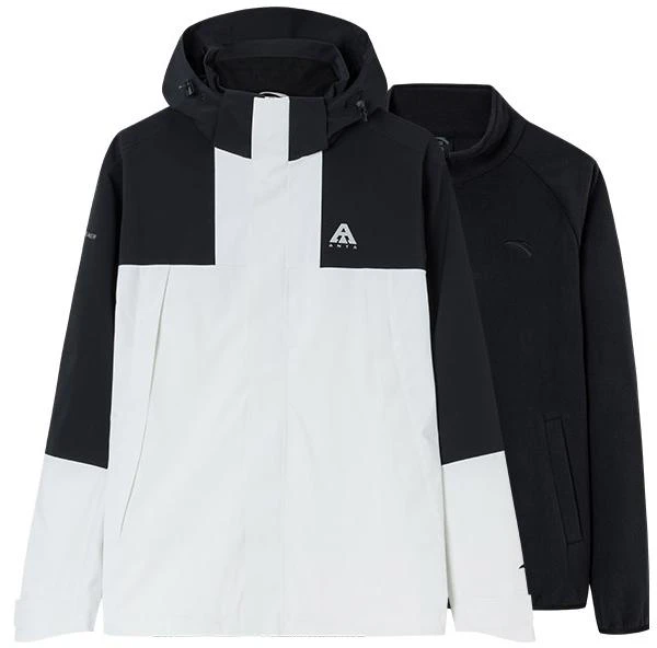 anta-waterproof-3-in-1-fleece-jacket-white-black-windbreaker-952347607-1