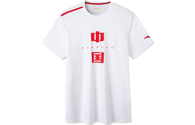 Anta White Crewneck T-Shirt - China Ice & Snow Sports Edition 152227167-1
