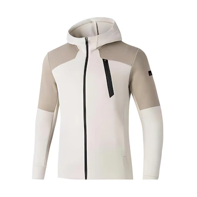 Anta White Logo Graphic Zip-Up Jacket 152317733-2