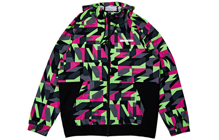 Anta Windproof Knit Hoodie Jacket - Fluorescent Vermilion 152021601-4