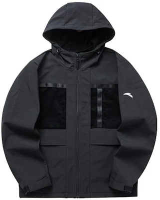 Anta Windproof Multi-Pocket Hooded Jacket Black - Premium Collection 152140601-3 Buy Anta Windproof Multi-Pocket Hooded Jacket Black - Premium Collection 152140601-3