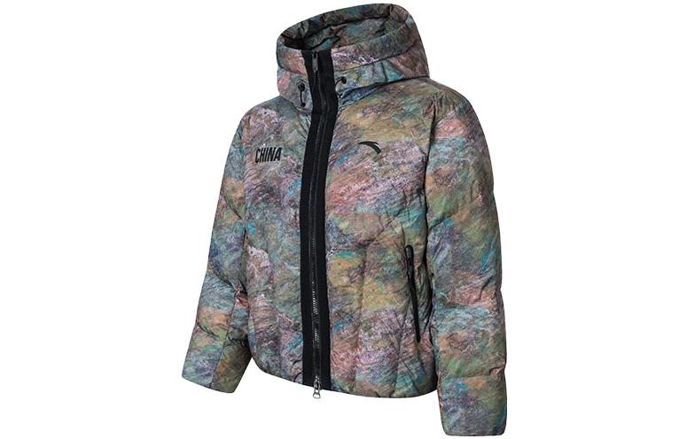 Anta x CHENPENG Logo Casual Hooded Sports Jacket  - Olive Green 152418907-4