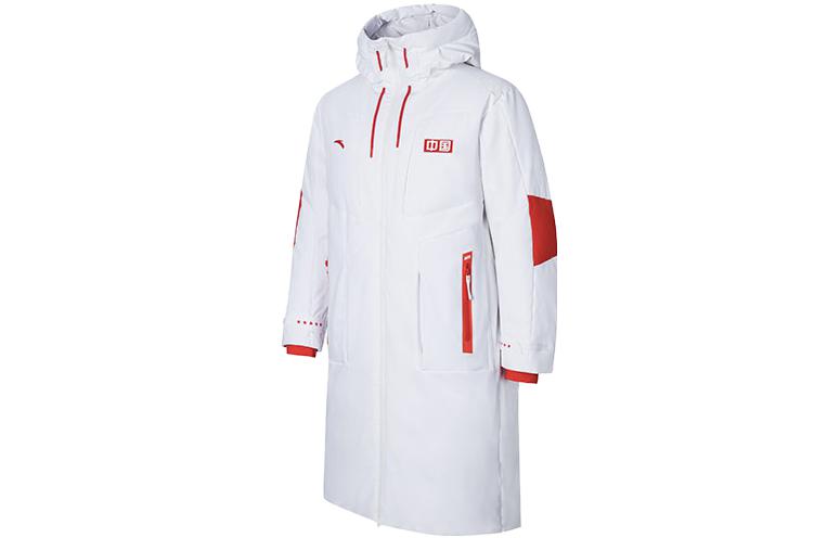 Anta CHENPENG Logo Long Down Jacket Snow White Hoodie -  Casual Wear 152418904-2 圖 2