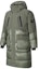 Order Anta x CHENPENG Logo Olive Green Long Hooded Puffer Jacket Unisex 172418901-1