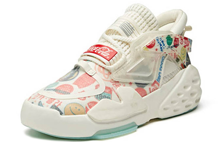 Anta Coca Cola Life Series Sneakers 'White Red Blue' 圖 3