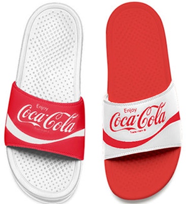Anta x Coca Cola Sport Slippers 'White Red' 91926983-18 Shop Anta x Coca Cola Sport Slippers 'White Red' 91926983-18