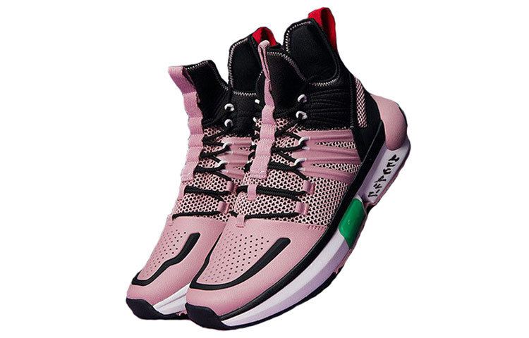 Shop Dragon Ball Super x Anta安踏 “Goku Black“ 黑悟空 玫瑰紅形態 減震防滑耐磨 高筒 籃球鞋 玫瑰紅