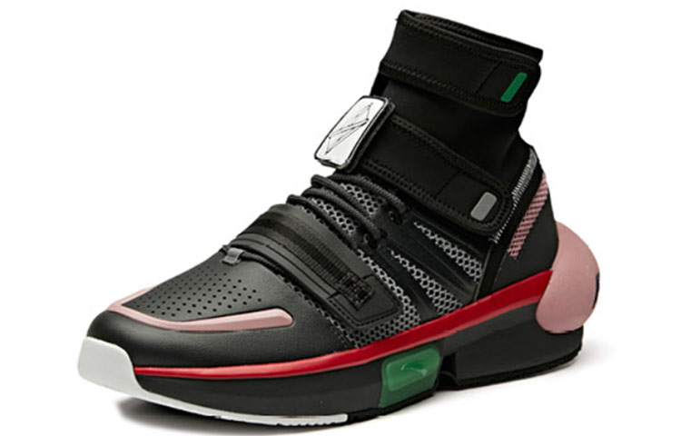 Shop Anta x Dragon Ball Super Basketball Shoes 'Super Saiyan Black Goku' 11941620-3