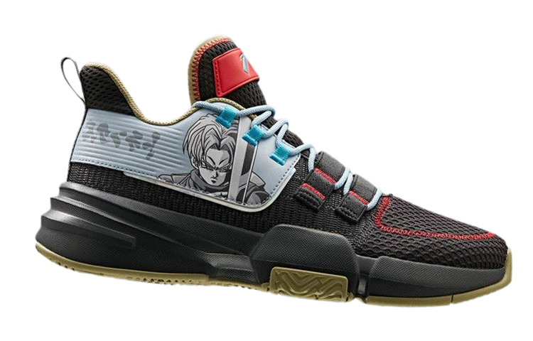Order 龙珠超 x 安踏 “特兰克斯” (2020) 龙珠超联名 减震防滑耐磨低帮篮球鞋 黑灰