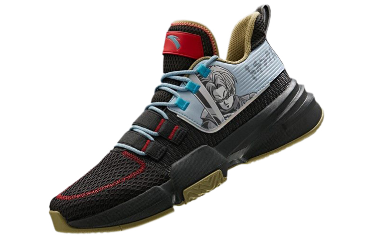 Shop 龙珠超 x 安踏 “特兰克斯” (2020) 龙珠超联名 减震防滑耐磨低帮篮球鞋 黑灰