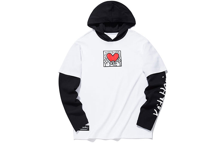 Anta KH Logo Print Pullover Hoodie White Casual Series Collaboration 152138723-1