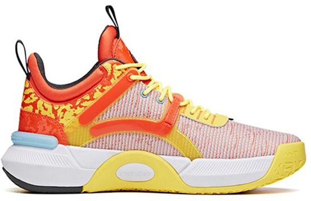 Anta x Naruto Basketball Series Yellow Orange White Patchwork 'Uzumaki Naruto 2021' 12121615S-1 Order Anta x Naruto Basketball Series Yellow Orange White Patchwork 'Uzumaki Naruto 2021' 12121615S-1