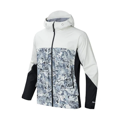Anta National Geographic Outdoor Colorblock Hooded Jacket - White/Print 152416612-1