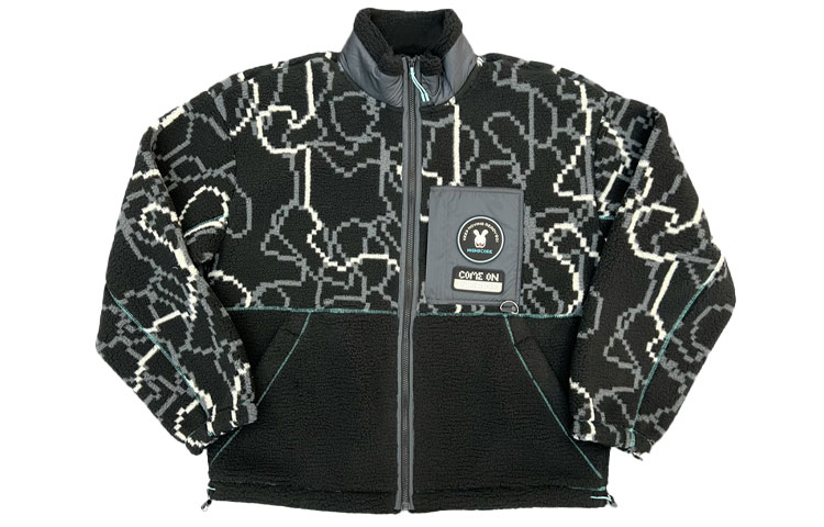 Anta Rabbids Collaboration Fleece Thick Warm Loose Jacket - 172248701-2