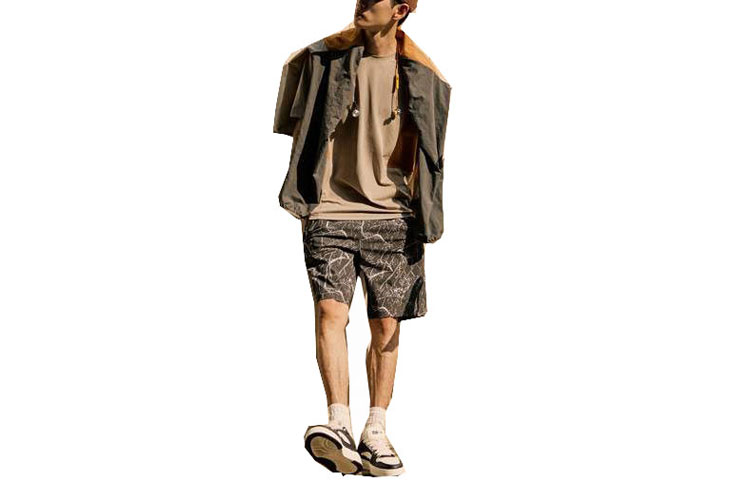 Anta Robert Geller Collab Colorblock Woven Sports Jacket - 152337620