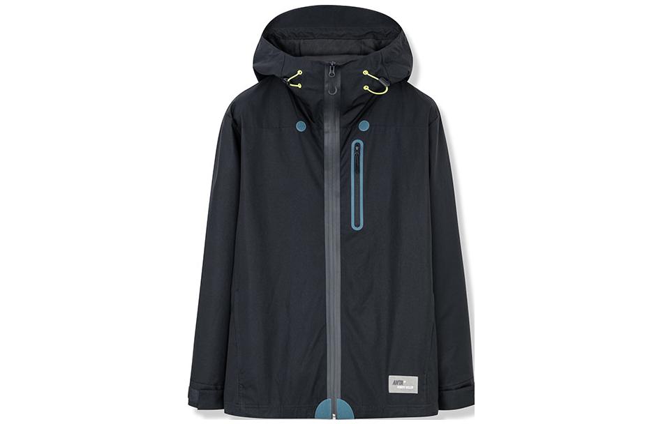 Anta Robert Geller Drawstring Zip-Up Hoodie Jacket Midnight Black () 152317640-3