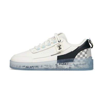 Anta SNOOPY Skateboarding Shoes 'White Black Blue'
