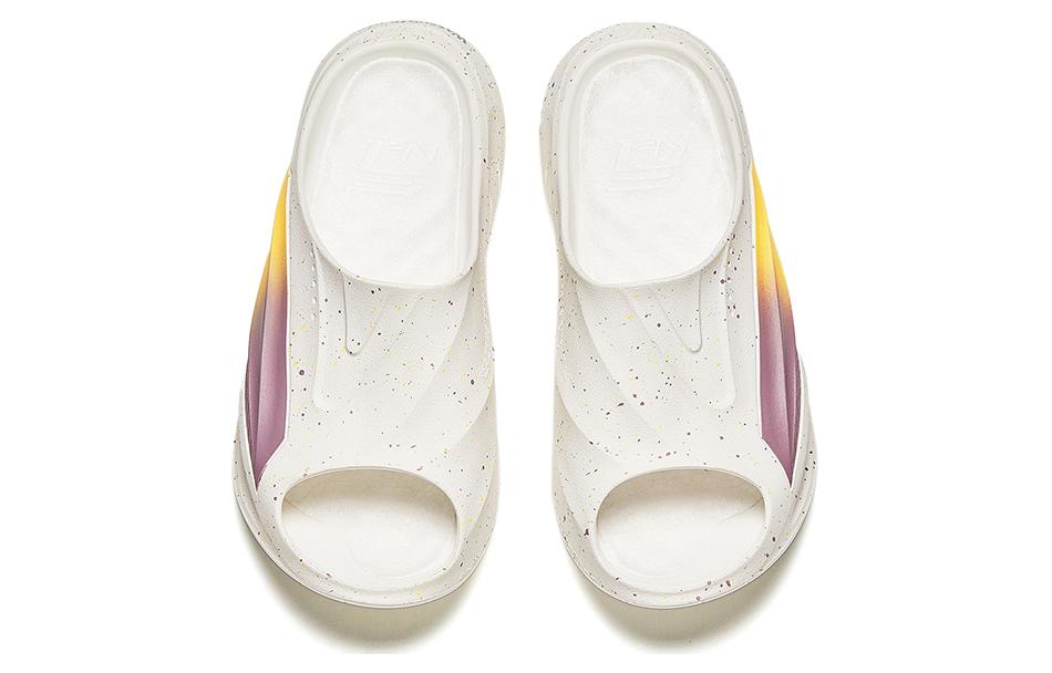 Lookbook 安踏 x WASSUP 氮气拖鞋 '白黄紫' 912411801-3