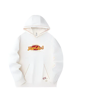 Anta Year of the Dragon Hoodie White Unisex - Cartoon Letter Graphic Pullover 952418721-1