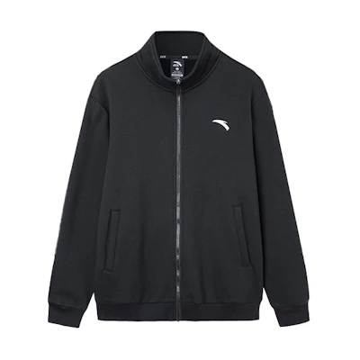 Anta Zip-Up Fleece Jacket Black 952148757-3