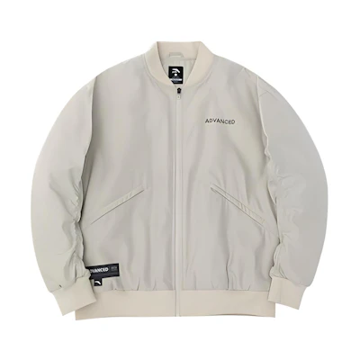 Anta Zip-up Thickened Jacket with Letter Print - Cold Gray 952241801-2