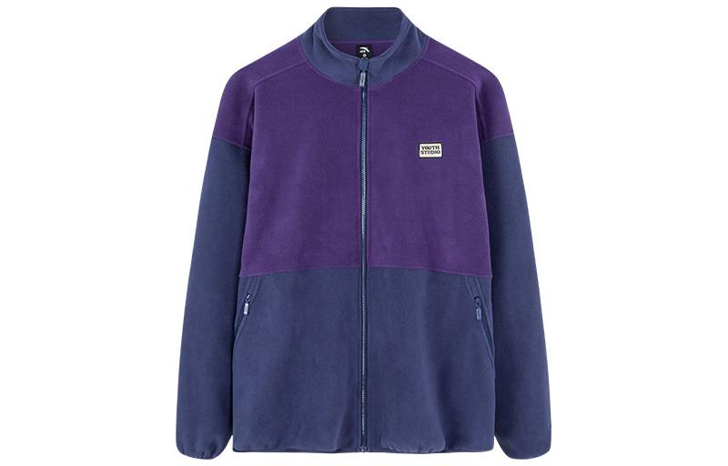 Anta Zippered Fleece Jacket with Letter Print - Lifestyle Collection 952238708-2