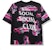 Anti Social Social Club 3AM On Melrose All Over Tee 'Black/Pink'