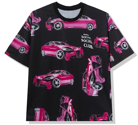 Anti Social Social Club 3AM On Melrose All Over Tee 'Black/Pink' Order Anti Social Social Club 3AM On Melrose All Over Tee 'Black/Pink'