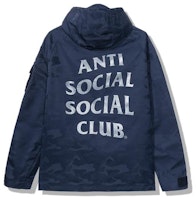 Anti Social Social Club 5th Dimension Alpha Jacket Blue Camo Anti Social Social Club 5th Dimension Alpha Jacket Blue Camo