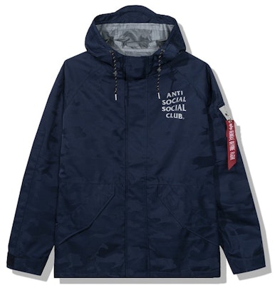 Anti Social Social Club 5th Dimension Alpha Jacket Blue Camo Order Anti Social Social Club 5th Dimension Alpha Jacket Blue Camo