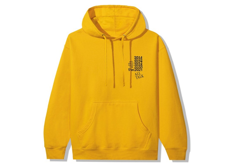 Buy Hoodie Emas Anti Social Social Club All Talk On A Blog