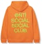 Buy 反社交社交俱樂部999連帽衫橙色