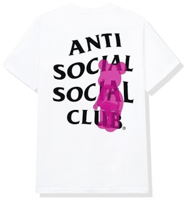 反社会俱乐部Bearbrick联名白色短袖T恤 Buy 反社会俱乐部Bearbrick联名白色短袖T恤