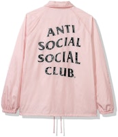 Anti Social Social Club Burn Out Coach Jacket (FW19) Pink Anti Social Social Club Burn Out Coach Jacket (FW19) Pink